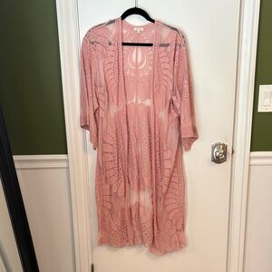 Pinkblush Delicate Pink Lace Cover-Up